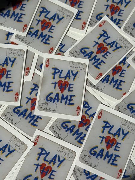 Стікер "Play the game" 1511 фото