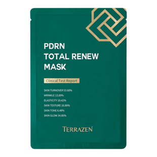 Відновлююча маска з полінуклеотидами, пептидами та бакучіолом | Terrazen Pdrn Total Renew Mask, 1шт 1469 фото