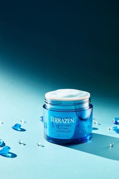 Зволожуюча нічна маска з освітлюючим ефектом | Terrazen Aqua Recharge Whitening Sleeping Mask, 80ml 1471 фото