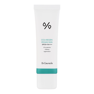 Сонцезахисний веганський крем з центелою азіатською | Dr.Ceuracle Cica Regen Vegan Sun SPF50+ PA++++, 50ml 1607 фото