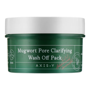 Очищаюча маска з полином | Axis-Y Mugwort Pore Clarifying Wash Off Pack, 100ml 1613 фото