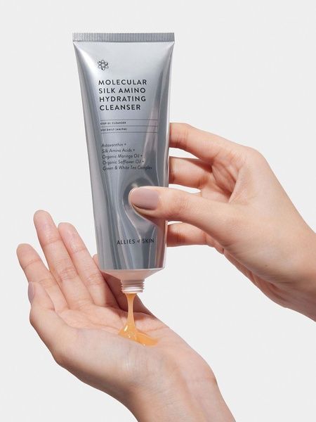 Очищуючий засіб | Allies Of Skin Molecular Silk Amino Hydrating Cleanser, 100ml 1397 фото