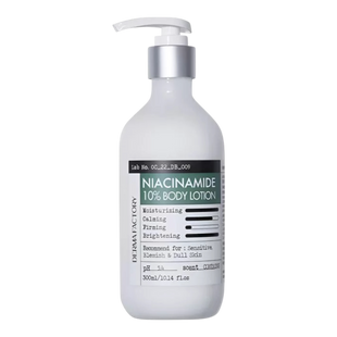 Слабокислотний дерматологічний лосьйон для тіла | Derma Factory Niacinamide 10% Body Lotion, 300ml 1539 фото