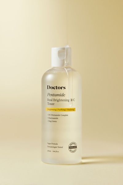 Тонер для освітлення та рівного тону шкіри | Doctors Pentamide Real Brightening 10C Toner, 280ml 1334 фото