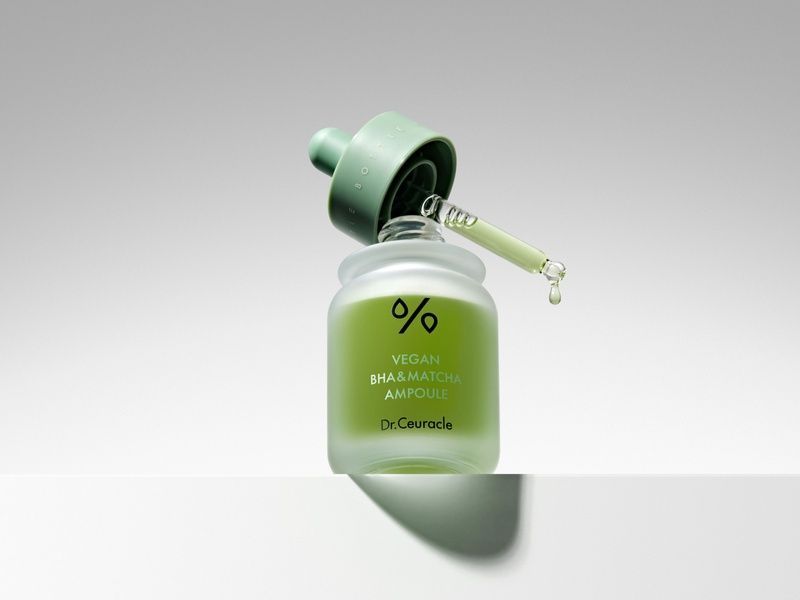 Сироватка з BHA кислотою та екстрактом чаю Матчa | Dr. Ceuracle Vegan BHA&Matcha Ampoule, 30ml 1346 фото