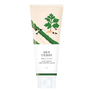Очищуюча пінка з морським полином | Round Lab Mugwort Calming Cleanser, 150ml 1503 фото